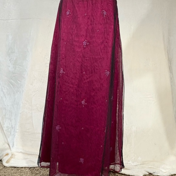 Vintage dELiA*s Maxi Skirt sz 9/10 HotPink
With Black Mesh FairyGrunge RenFaire - Picture 2 of 13